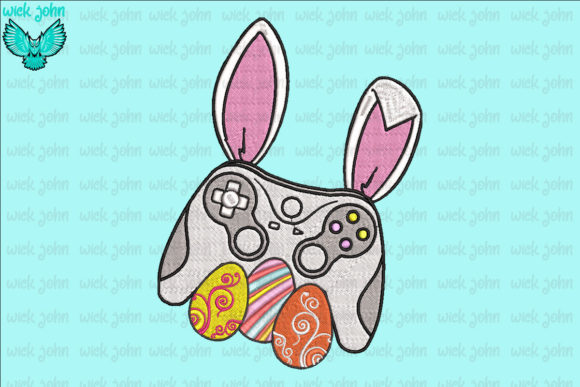 Bringing Digital Creativity to Life: The Video Game Bunny Eggs Costume for Easter Embroidery