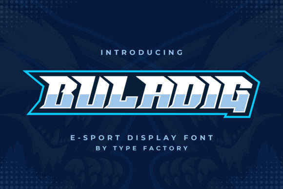 Buladig: A Bold E-Sport Display Font for Competitive Gaming Visuals