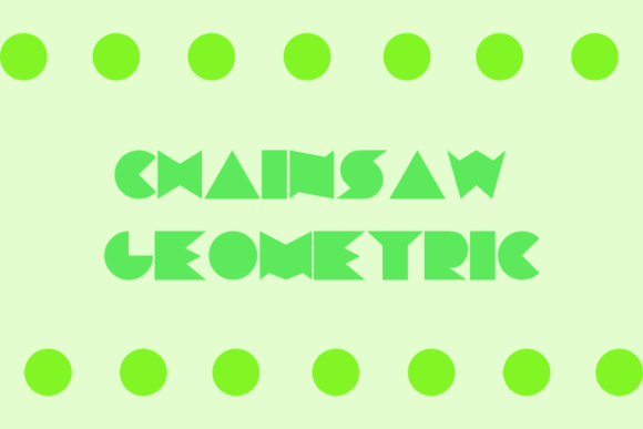Chainsaw Geometric: Bold Display Font for Creative Projects