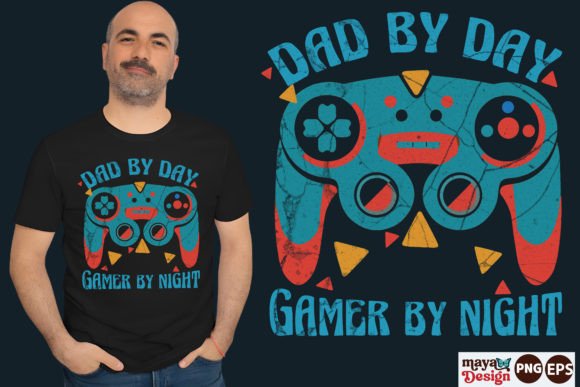 Dad by Day, Gamer by Night Gaming Shirts