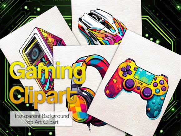 Gaming Clipart PNG Sublimation Pop Art as a Strategic Asset for Small-Scale Production