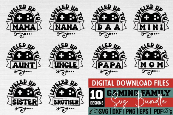 Gaming Family Svg Bundle