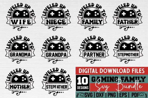 Gaming Family SVG Design Bundle for Creative Fun