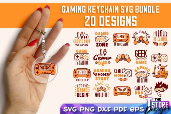 Gaming Keychain SVG Design Gamer Quotes: Where Creativity Meets Controller Culture