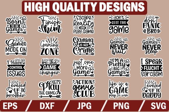 Gaming Sticker Design Bundle for Creators and Makers