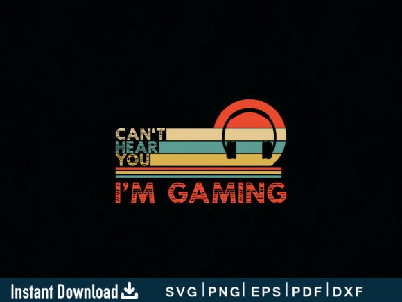 Headset I Can't Hear You I'm Gaming Tee