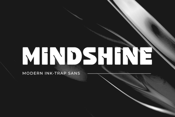 Mindshine: A Bold Ink Trap Display Sans for High-Impact Design