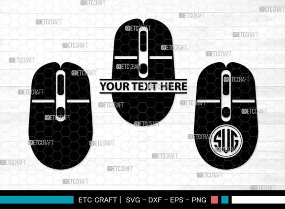 Mouse Monogram, Gaming Mouse Silhouette Design: From Screen to Real-World Projects