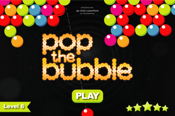 Pop the Bubble: A Retro Gaming Font for Modern Creatives