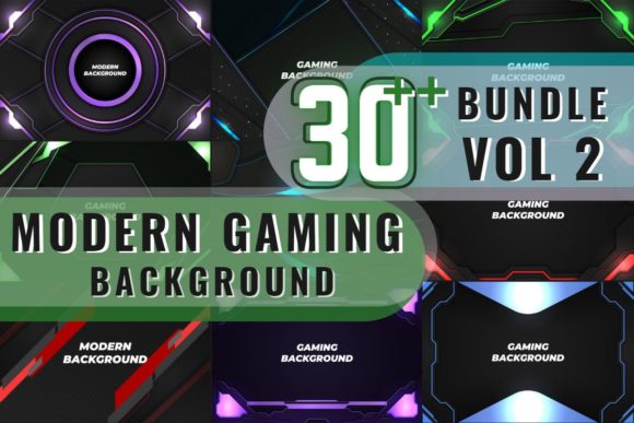 Transform Your Gaming Projects with the Modern Gaming Background Bundle Vol 2
