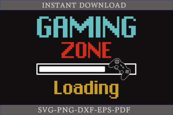 Unleashing Custom Gaming Style with the Gaming Zone Loading Shirt SVG File
