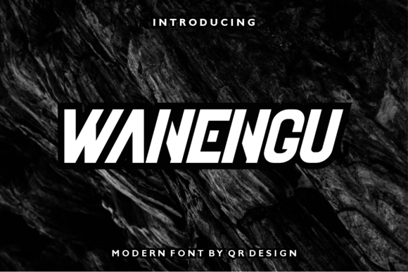 Wanengu: The Sharp Sans Serif That Commands Attention
