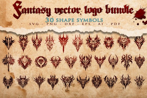 Why the Fantasy Vector Logo BUNDLE - Gaming SVG Is a Smart Investment for Crafters and Designers